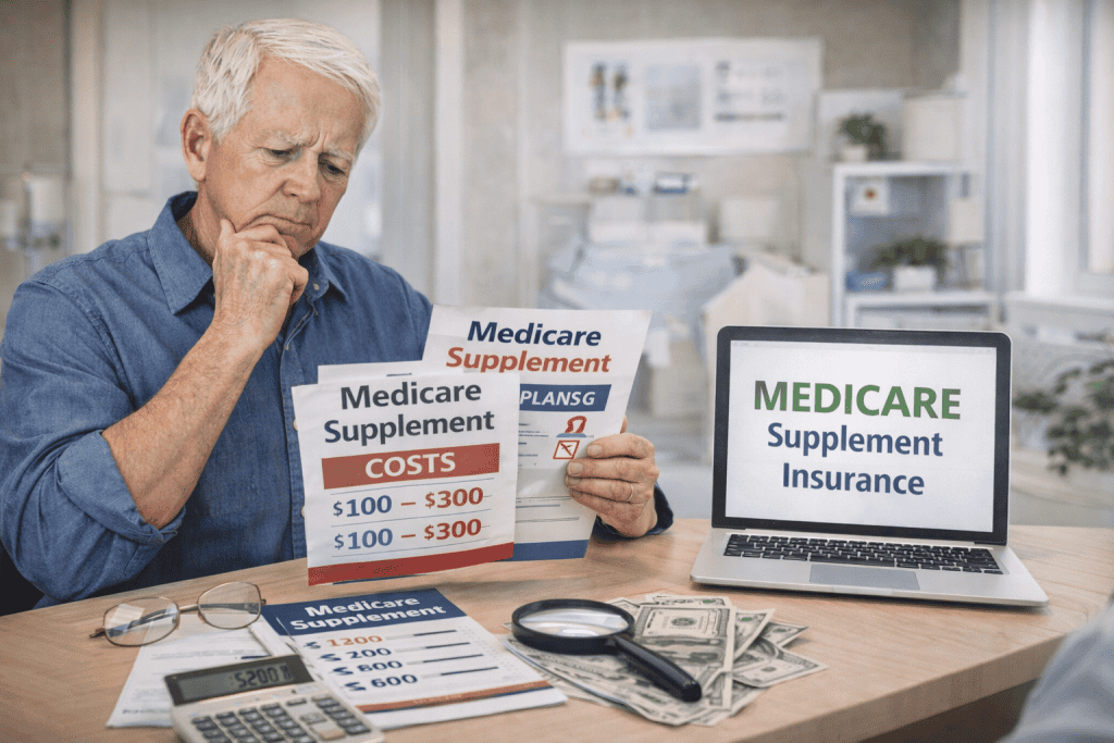 senior reading medicare costs - featured image